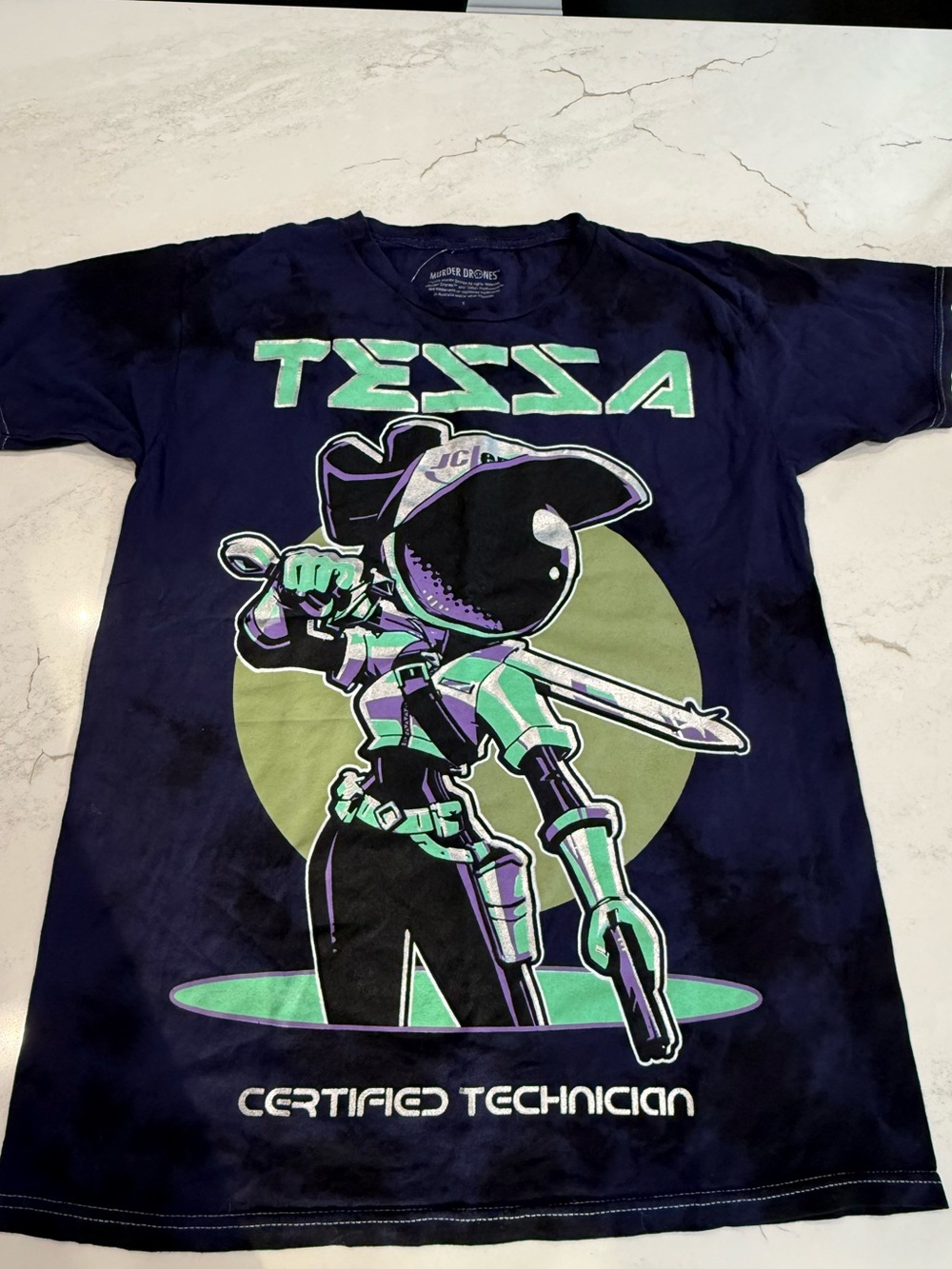 TESSA Murder Drones Graphic Tee size Small